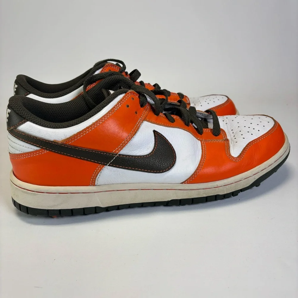 Nike SB Dunk Air White Orange Olive Mens Golf Shoes 484294-101‎ RARE